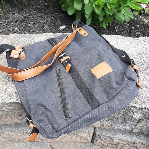 renzono canvas backpack shoulder bag